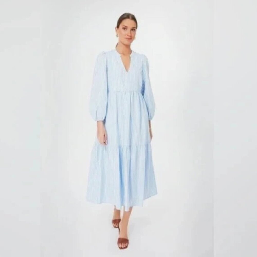Tuckernuck Blue Stripe Alora Maxi Dress